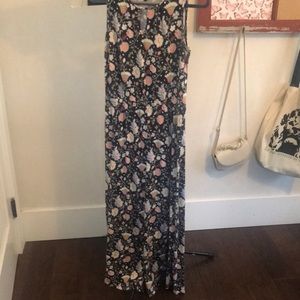 Long Talbots Dress Floral Pattern Size Sp